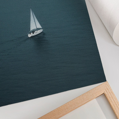 Wand poster Ein Segelboot auf dem Wasser