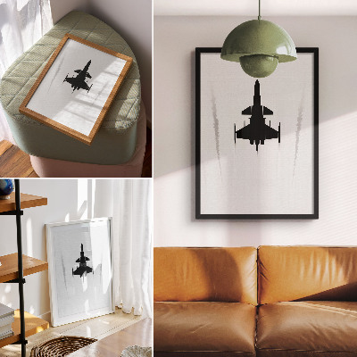 Kunstdruck leinwand Ein Flugzeug am Himmel