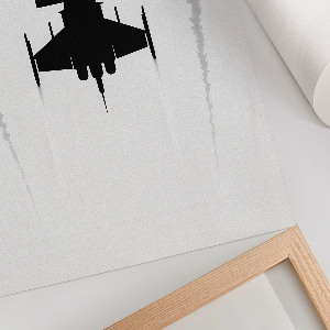 Kunstdruck leinwand Ein Flugzeug am Himmel