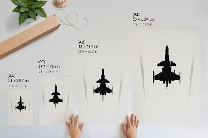 Kunstdruck leinwand Ein Flugzeug am Himmel