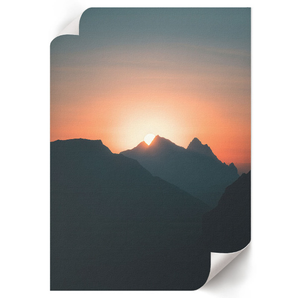 Kunstdruck poster Bergpanorama