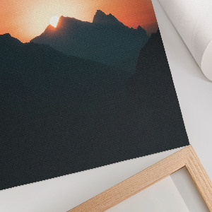 Kunstdruck poster Bergpanorama