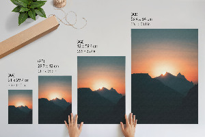 Kunstdruck poster Bergpanorama