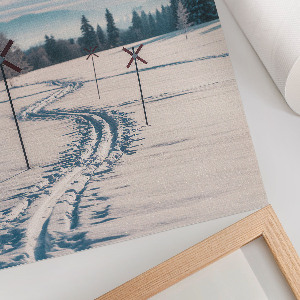 Retro poster Winterlandschaft