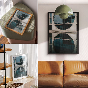 Poster auf Leinwand in modernem, eleganten Design