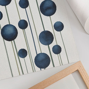 Kunstdruck auf Leinwand mit abstraktem Ballonmotiv