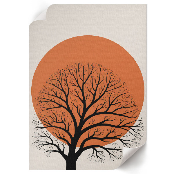 Poster kunstdruck Die Sonne und der Baum