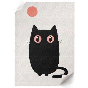 Wand poster Katzenminimalismus