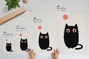 Wand poster Katzenminimalismus