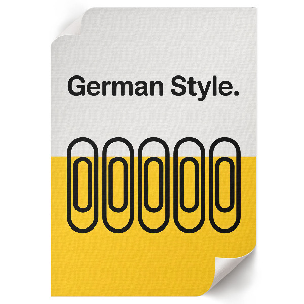 Kunstdruckposter mit Motiv zum deutschen Bierstil