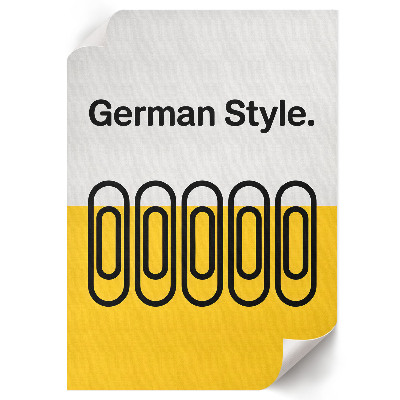 Kunstdruck poster Deutscher Bierstil