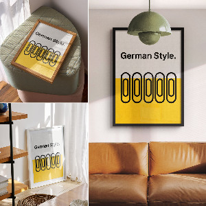 Kunstdruckposter mit Motiv zum deutschen Bierstil
