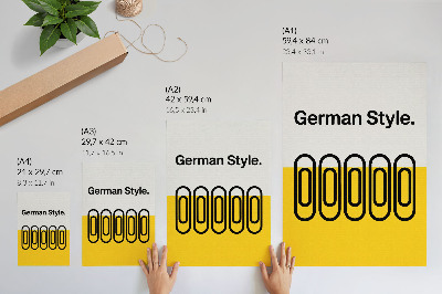 Kunstdruck poster Deutscher Bierstil