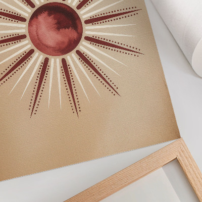 Wand poster Boho-Sonne
