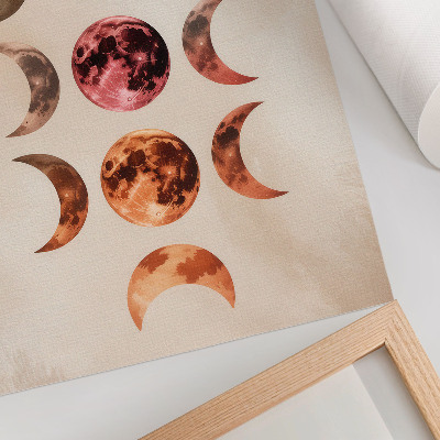 Kunstdruck poster Mondphasen