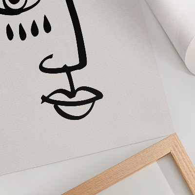 Kunstdruck leinwand Abstraktes Gesicht