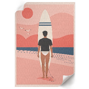 Retro-Poster mit Strandmotiv
