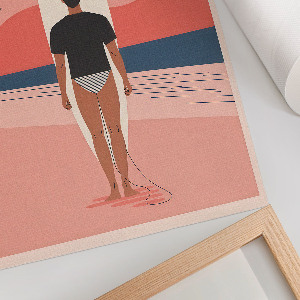 Retro poster Strandthema