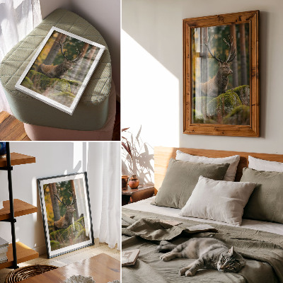 Poster kunstdruck Ein stattlicher Hirsch