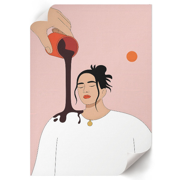 Kunstdruck-Poster mit Motiv 'Kaffee einschenken'