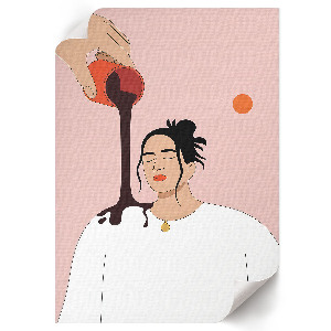 Kunstdruck-Poster mit Motiv 'Kaffee einschenken'