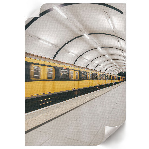 Poster auf Leinwand mit Motiv Schnellbahn