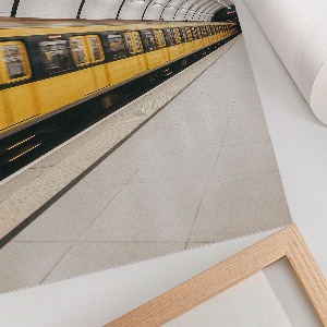 Poster auf Leinwand mit Motiv Schnellbahn