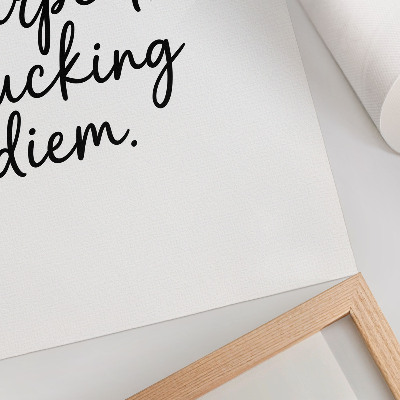 Poster kunstdruck Nutze den Tag