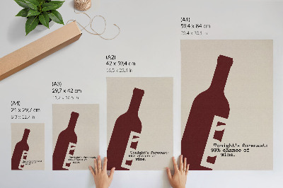 Wand poster Weinabend