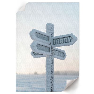Poster auf leinwand Winterzeichen