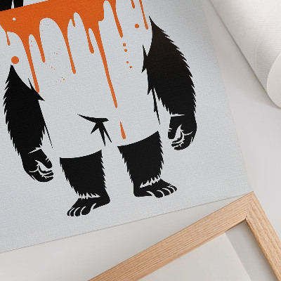 Poster leinwand Gorilla-Graffiti
