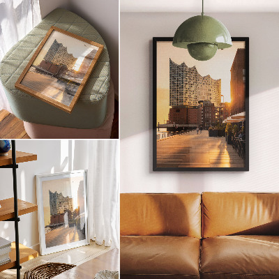 Poster kunstdruck Sonnenuntergang