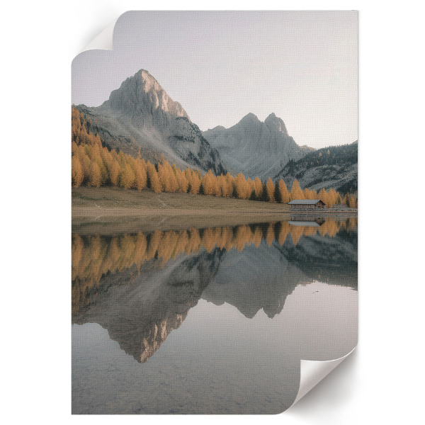 Retro poster Berglandschaft