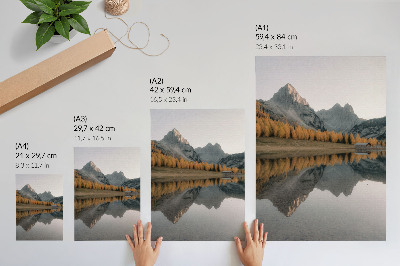 Retro poster Berglandschaft
