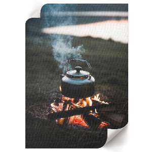 Poster auf Leinwand mit Waldfeuer-Motiv