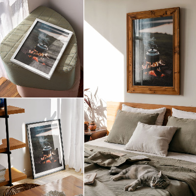 Poster leinwand Waldfeuer