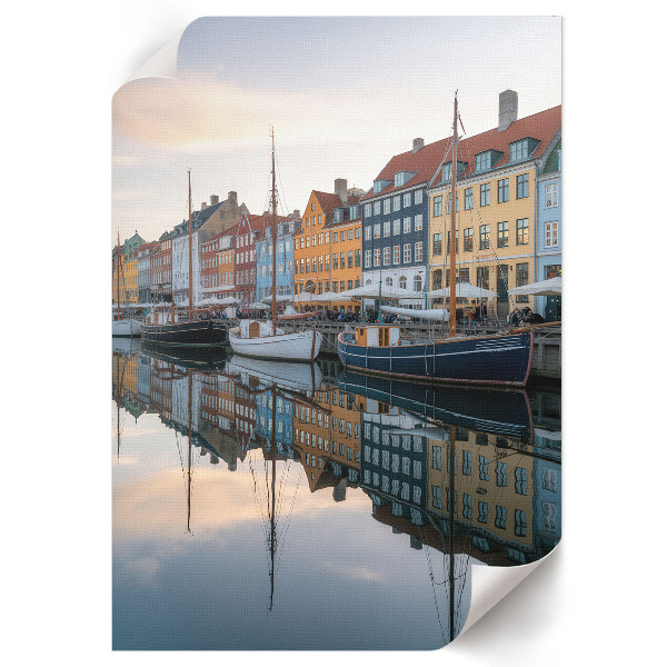 Poster Kunstdruck Bunter Hafen