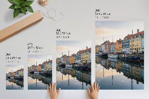 Poster Kunstdruck Bunter Hafen