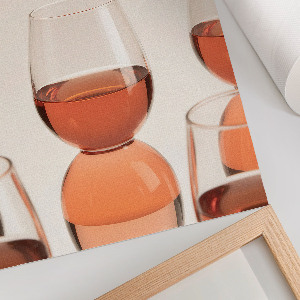 Kunstdruck mit Motiv 'Rosa Brille'