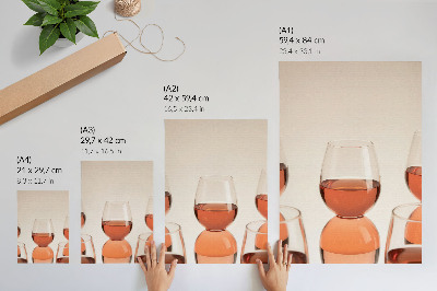 Kunstdruck poster Rosa Brille
