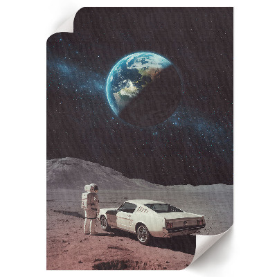 Retro poster Eine Reise ins Weltall