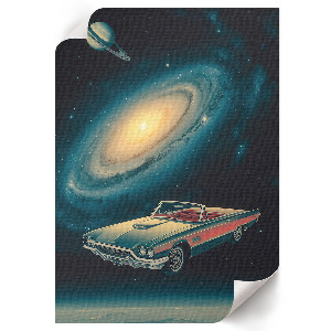 Poster auf Leinwand mit Motiv 'Weltraumreise'