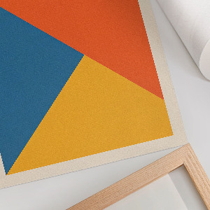 Wandposter mit Bauhaus-Illustration