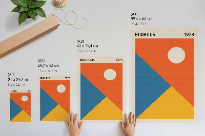 Wand poster Bauhaus-Illustration