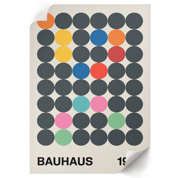 Kunstdruckposter mit Bauhaus-Abstraktion