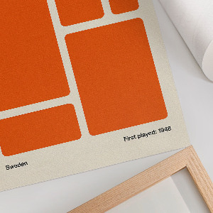 Kunstdruck auf Leinwand im minimalistischen Posterdesign