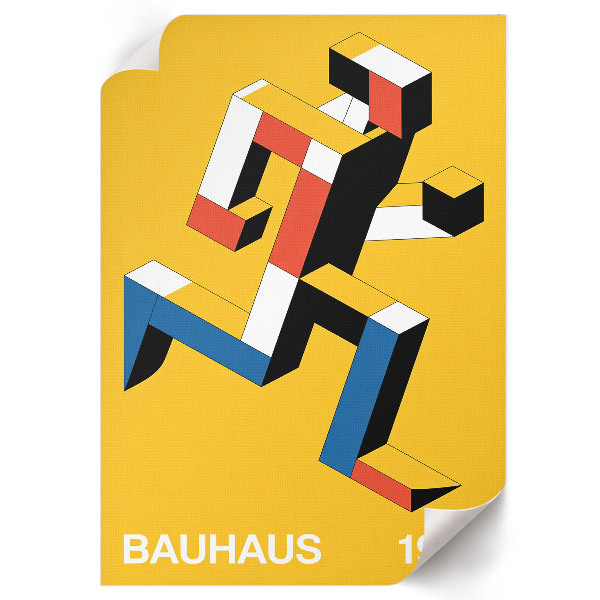Retro-Poster im Bauhaus-Design