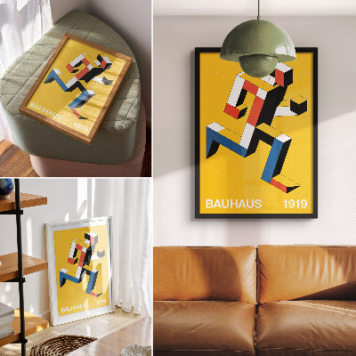Retro poster Bauhaus-Design