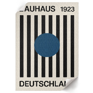 Poster auf Leinwand im Bauhaus-Design