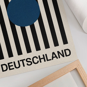 Poster auf Leinwand im Bauhaus-Design